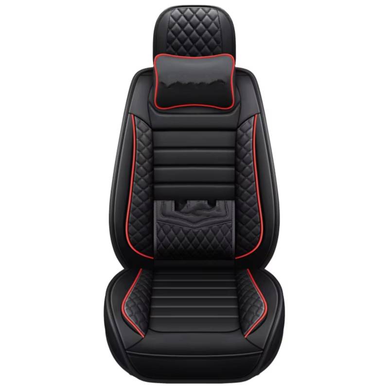 Autositzbezüge Für VW Für Polo 9N Für Touareg 2005 Für Amarok Für Caddy Für Passat Für Tiguan Für Golf Leder Pu Auto Sitzbezüge Sitzbezüge Auto(N for 1 seat) von Avfpra