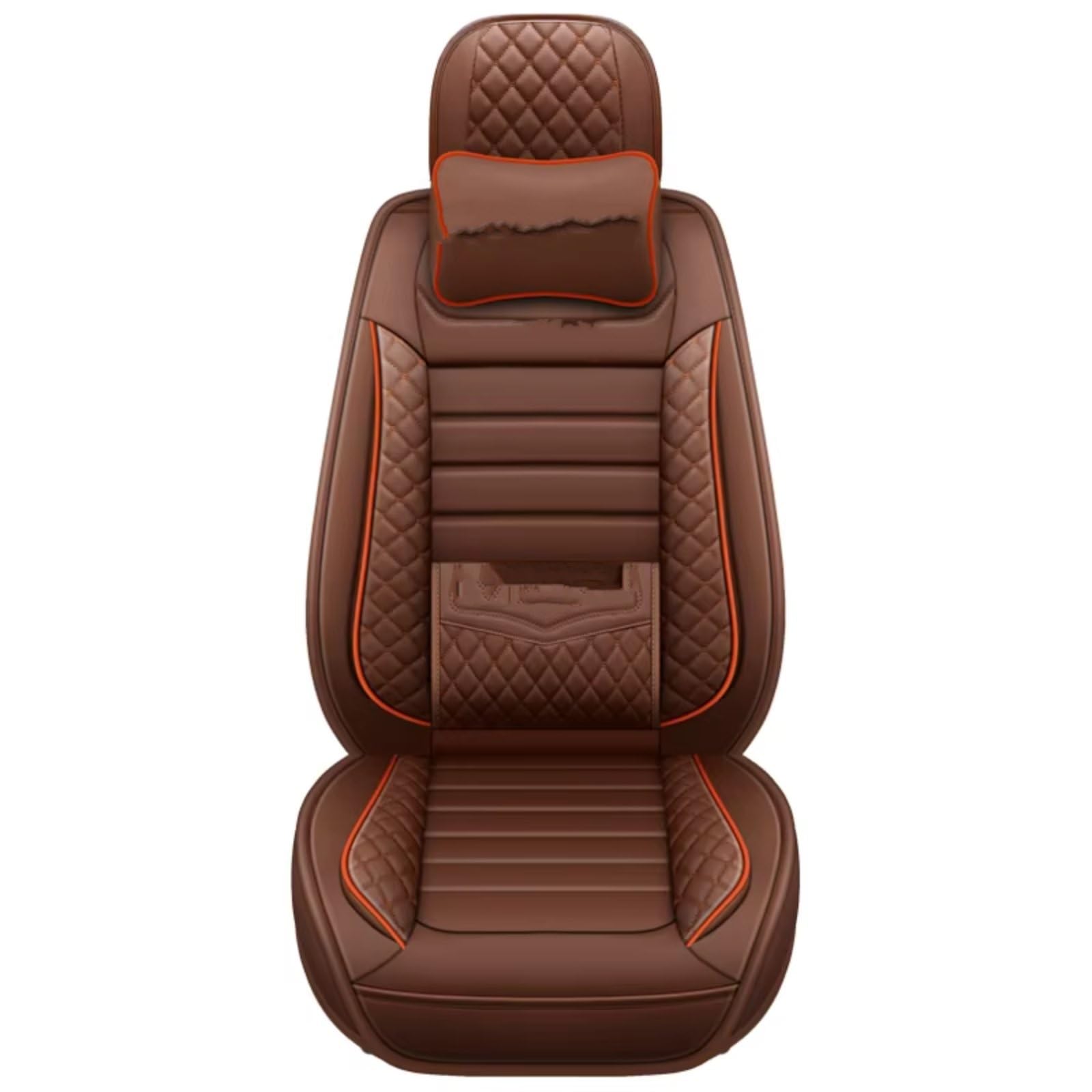 Autositzbezüge Für VW Für Polo 9N Für Touareg 2005 Für Amarok Für Caddy Für Passat Für Tiguan Für Golf Leder Pu Auto Sitzbezüge Sitzbezüge Auto(P for 1 seat) von Avfpra