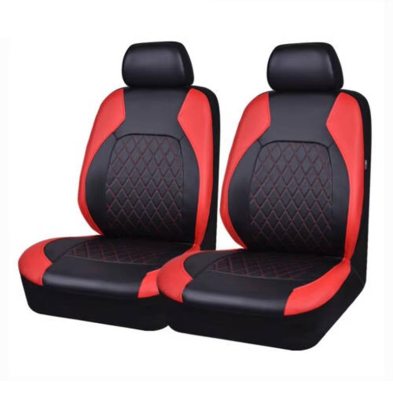 Autositzbezüge Für X3 X4 X5 X6 X6M E46 E90 E93 Autositzbezug-Set PU-Leder Autozubehör Sitzschutz Sitzbezüge Auto(C 2Seats-red) von Avfpra