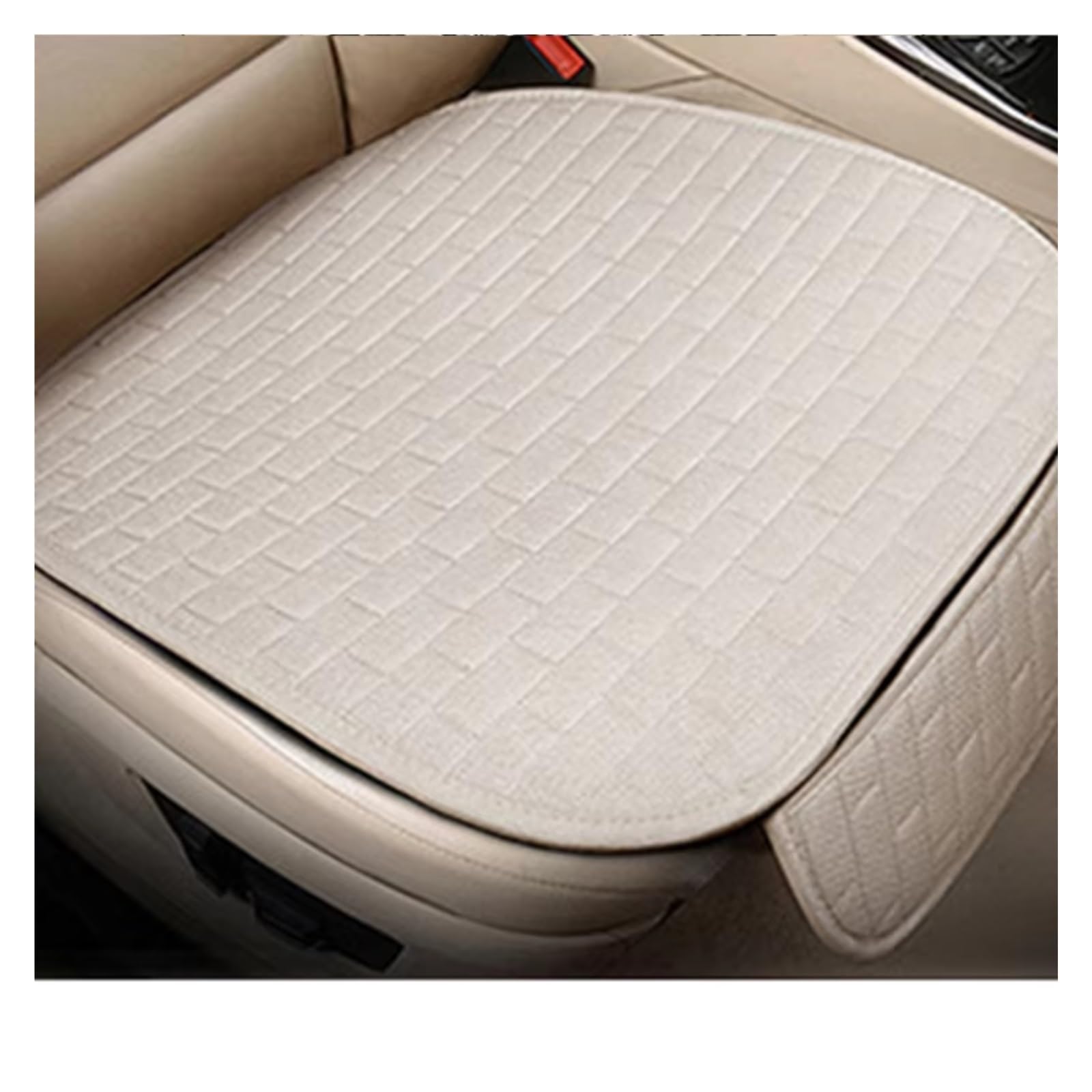 Autositzbezüge Universal Auto Sitz Schutz Pad Auto Sitz Abdeckung Vorne/Hinten Sitz Abdeckung Automobil Kissen Pad Matte Rückenlehne Sitzbezüge Auto(A Beige seat 1pcs) von Avfpra