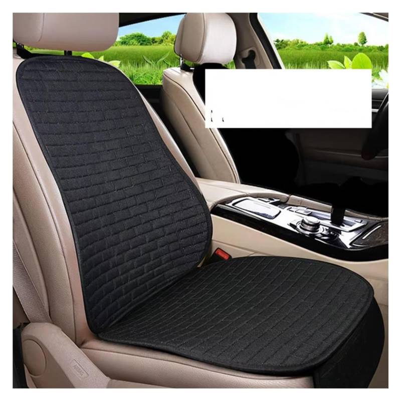 Autositzbezüge Universal Auto Sitz Schutz Pad Auto Sitz Abdeckung Vorne/Hinten Sitz Abdeckung Automobil Kissen Pad Matte Rückenlehne Sitzbezüge Auto(A Black Front-1pcs) von Avfpra