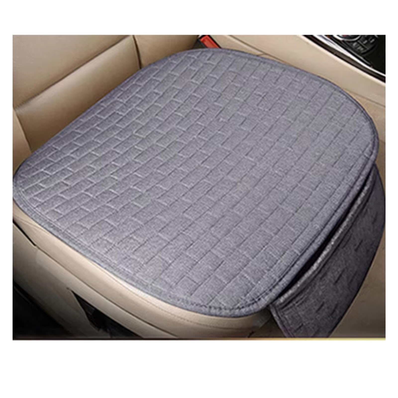 Autositzbezüge Universal Auto Sitz Schutz Pad Auto Sitz Abdeckung Vorne/Hinten Sitz Abdeckung Automobil Kissen Pad Matte Rückenlehne Sitzbezüge Auto(B Grey-seat -1pcs) von Avfpra