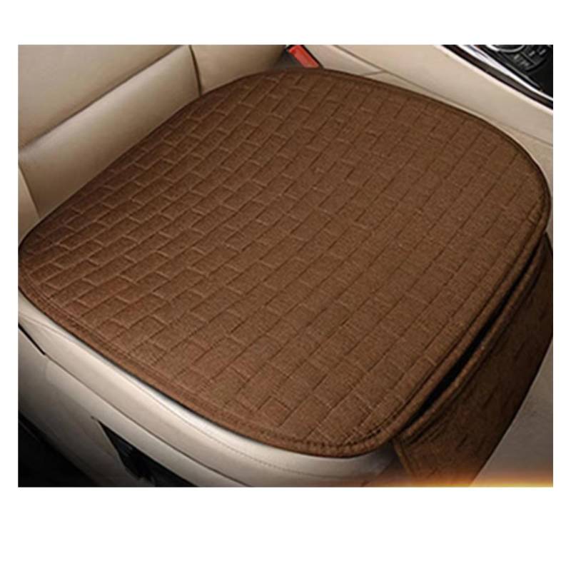 Autositzbezüge Universal Auto Sitz Schutz Pad Auto Sitz Abdeckung Vorne/Hinten Sitz Abdeckung Automobil Kissen Pad Matte Rückenlehne Sitzbezüge Auto(C Brown-seat-1pcs) von Avfpra