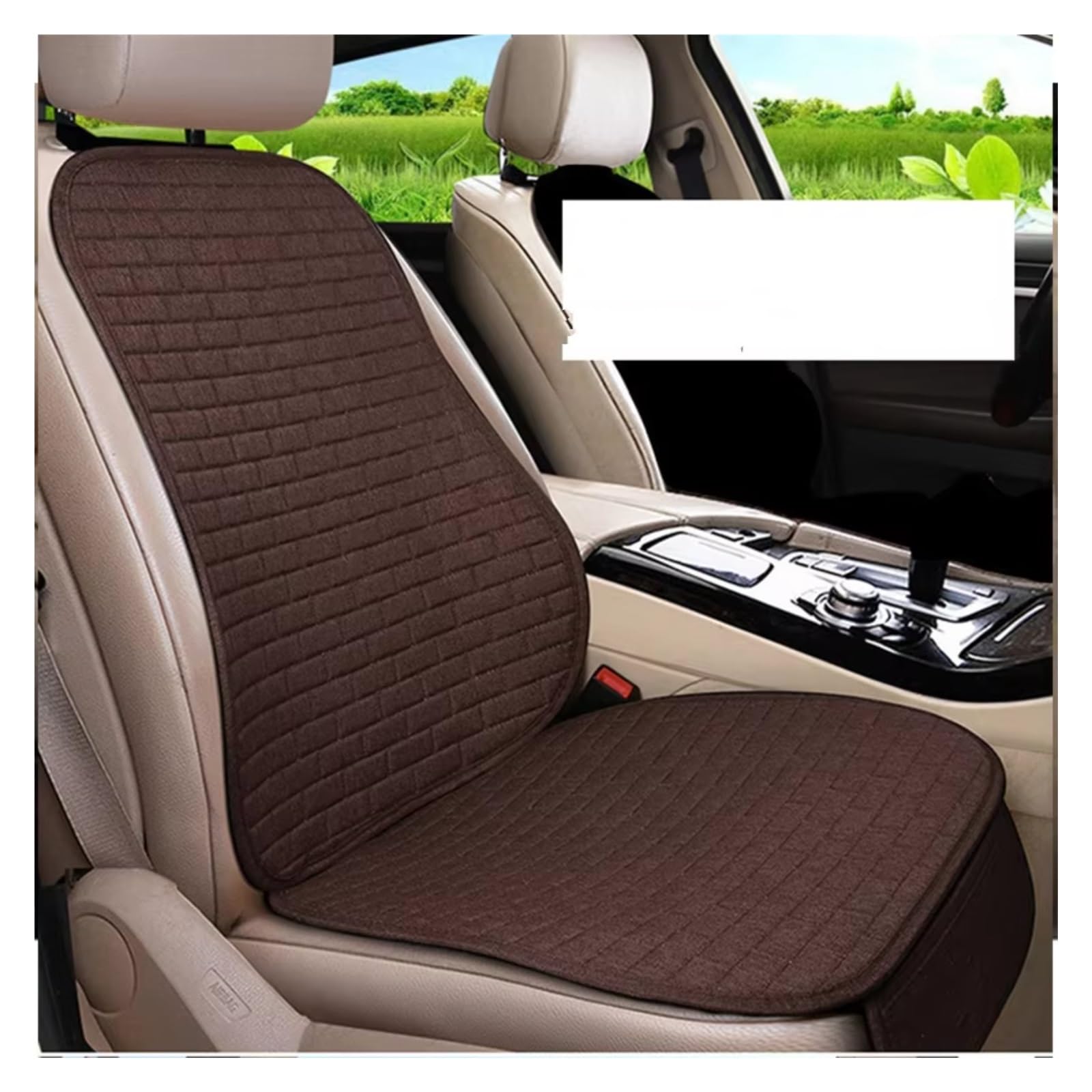 Autositzbezüge Universal Auto Sitz Schutz Pad Auto Sitz Abdeckung Vorne/Hinten Sitz Abdeckung Automobil Kissen Pad Matte Rückenlehne Sitzbezüge Auto(C Coffee Front-1pcs) von Avfpra