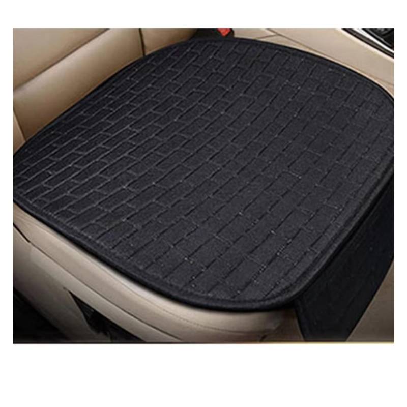 Autositzbezüge Universal Auto Sitz Schutz Pad Auto Sitz Abdeckung Vorne/Hinten Sitz Abdeckung Automobil Kissen Pad Matte Rückenlehne Sitzbezüge Auto(D Black-seat-1pcs) von Avfpra