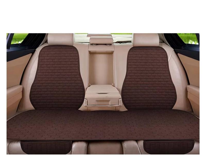 Autositzbezüge Universal Auto Sitz Schutz Pad Auto Sitz Abdeckung Vorne/Hinten Sitz Abdeckung Automobil Kissen Pad Matte Rückenlehne Sitzbezüge Auto(J Coffee Rear-1pcs) von Avfpra