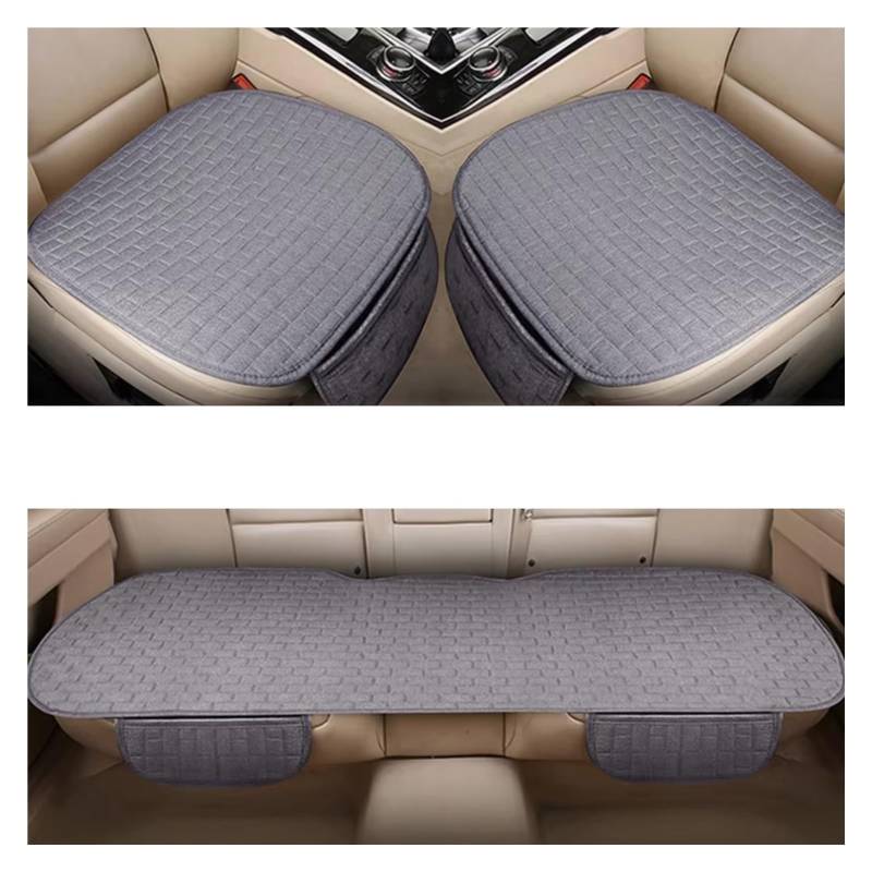 Autositzbezüge Universal Auto Sitz Schutz Pad Auto Sitz Abdeckung Vorne/Hinten Sitz Abdeckung Automobil Kissen Pad Matte Rückenlehne Sitzbezüge Auto(U Grey-1set) von Avfpra