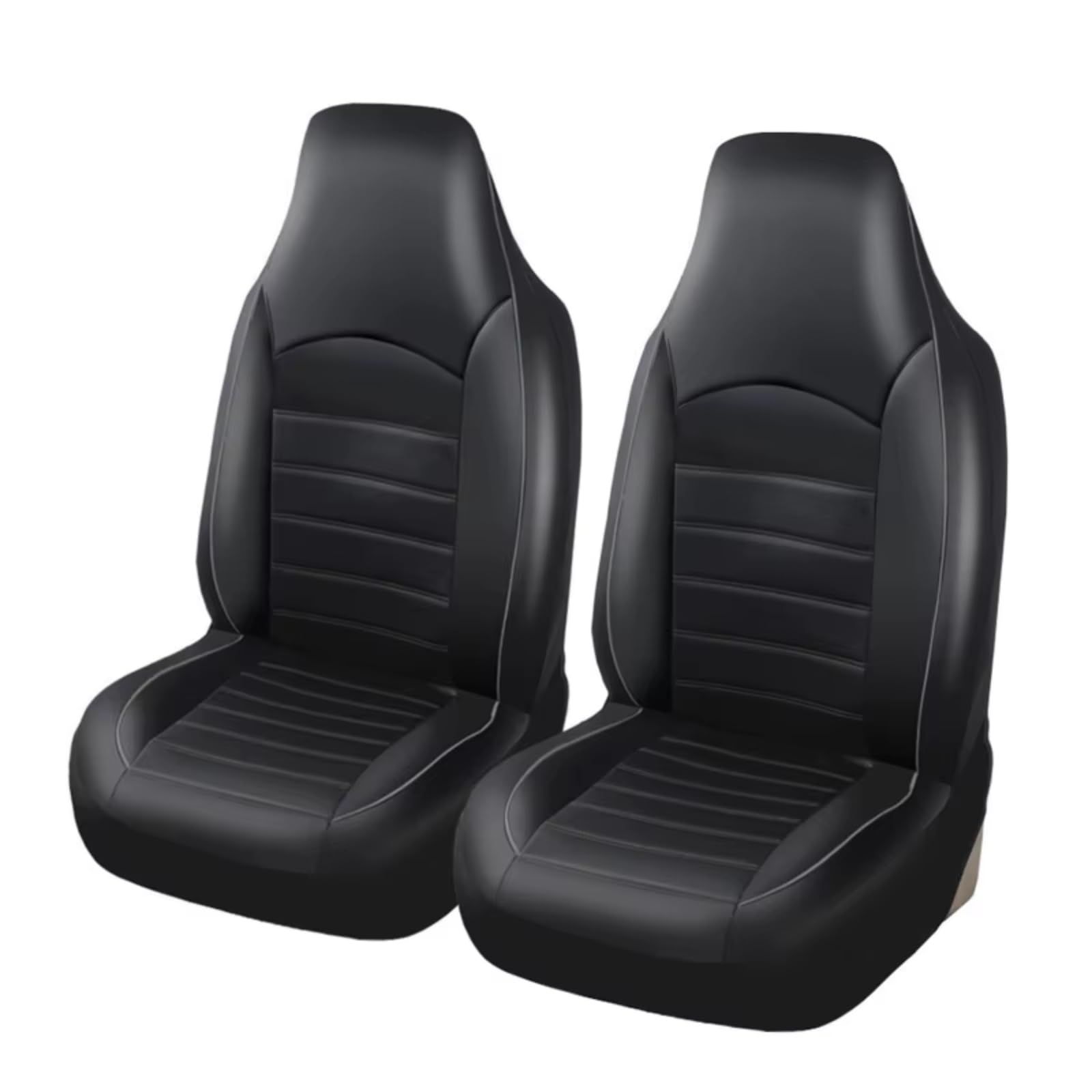 Avfpra Autositzbezüge Autositzbezug Komplettes Set Kompatibel Mit Airbags Und Geteilter Sitzbank Universeller Autobezug Im Stil des Autositzbezugs Sitzbezüge Auto(Black with Gray Line) von Avfpra