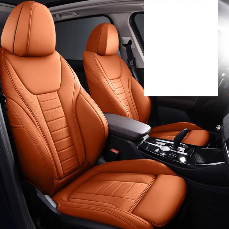 Avfpra Autositzbezüge Für X3 3 Serie 7 5 3 Serie X5 X1 Autositzbezüge Für 5 Sitze Komplettset Sitzbezüge Auto(Orange) von Avfpra