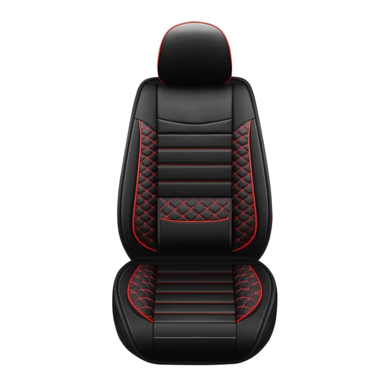 Avfpra Autositzbezüge Luxus Auto Vordersitz Abdeckung Sitz Schutz Abdeckung Fahrzeug Sitzkissen Universal Für Limousine SUV Sitzbezüge Auto(Red Front 1pc) von Avfpra