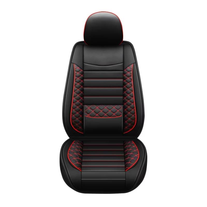 Avfpra Autositzbezüge Luxus Auto Vordersitz Abdeckung Sitz Schutz Abdeckung Fahrzeug Sitzkissen Universal Für Limousine SUV Sitzbezüge Auto(Red Front 1pc) von Avfpra