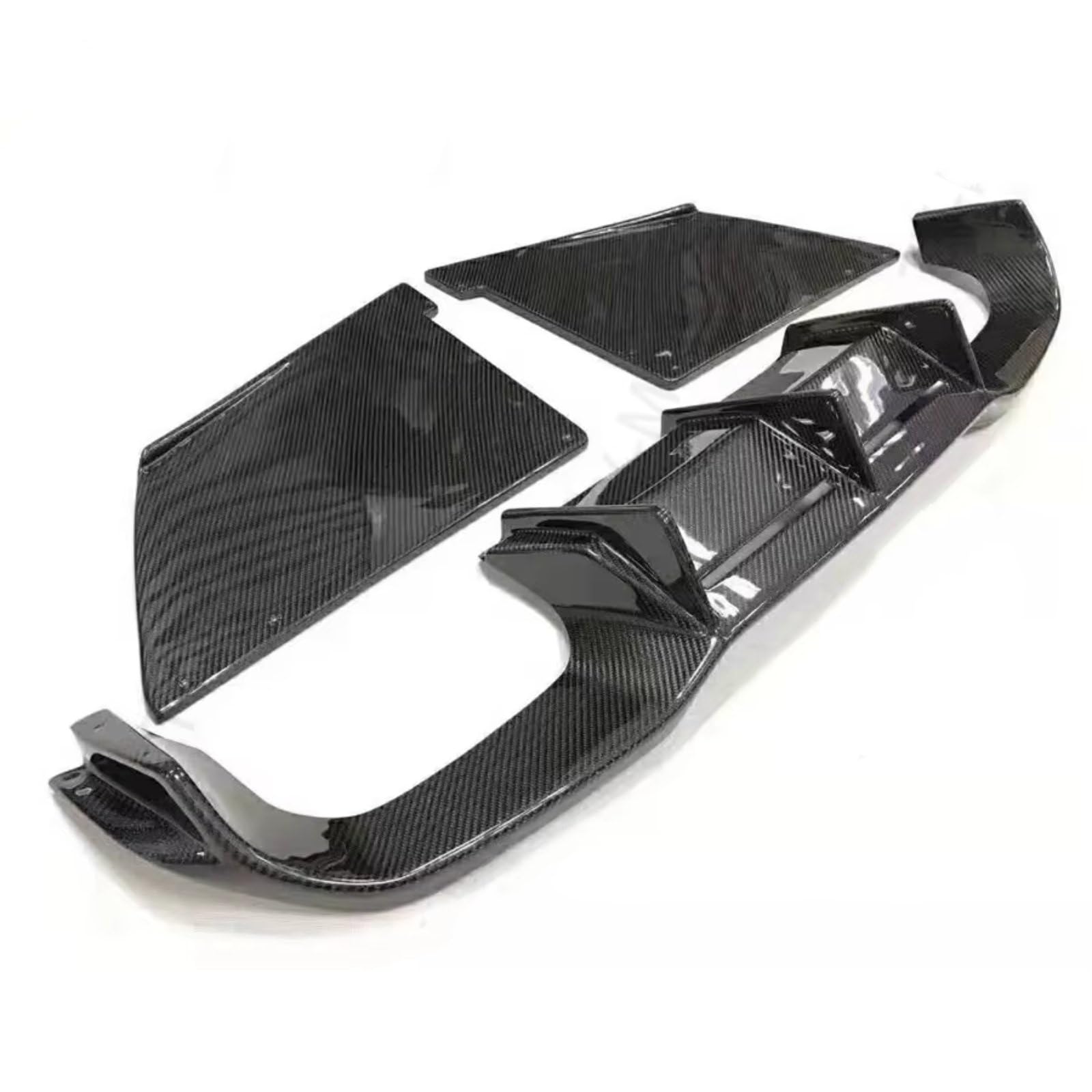 Avfpra Heckspoiler Für 2 Serie F87 M2 2016 2017 2018 2019 M2 Carbon Fiber Car Racing Heckschürze Diffusor Lip Spoiler Stoßstange Schürzen Splitter Kofferraumdachspoiler(1 Satz) von Avfpra