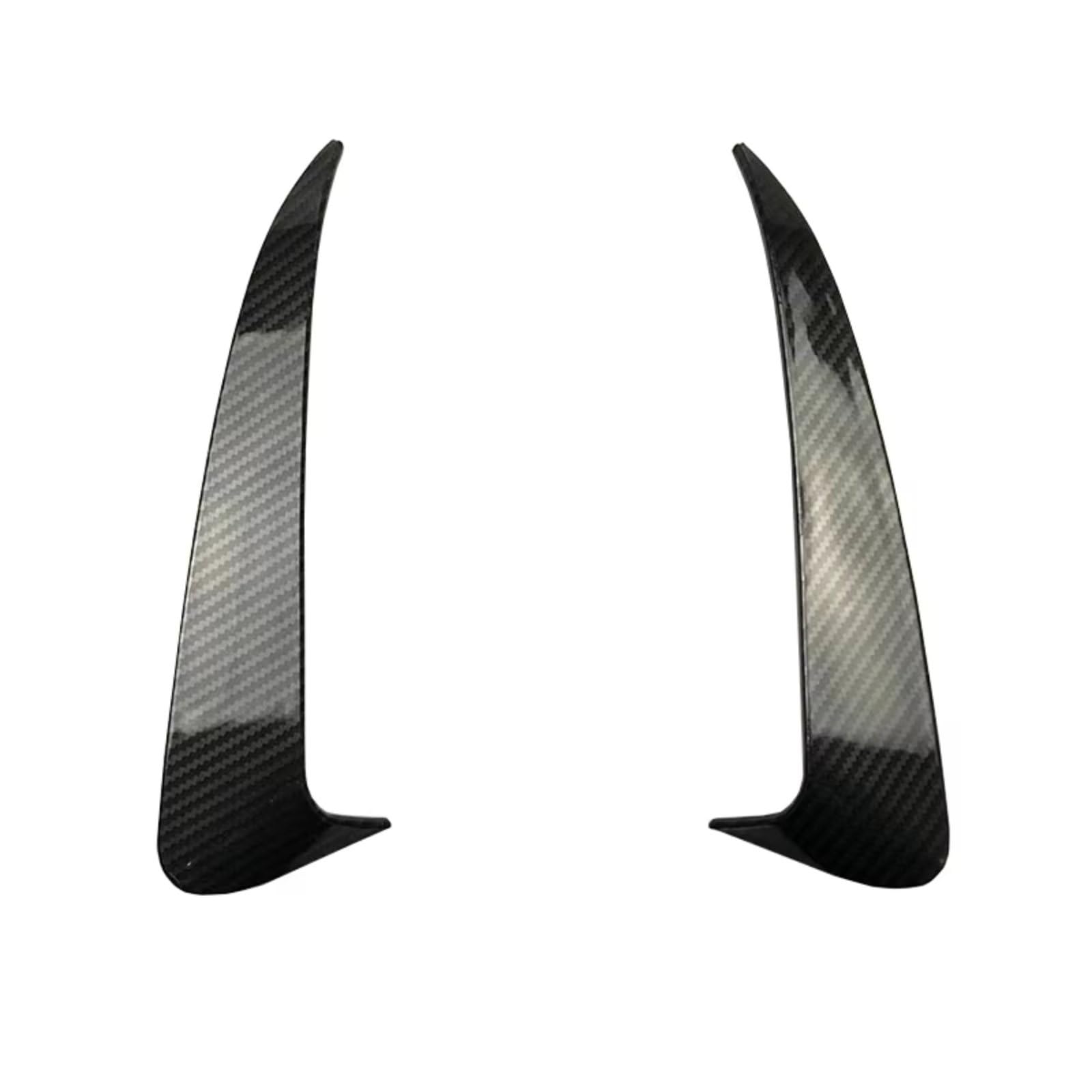 Avfpra Heckspoiler Für Benz C-Klasse W205 C43 C63 2014-2019 Heckstoßstange Spoiler Seite Canard Air Vent Abdeckung Einsätze Zubehör Kofferraumdachspoiler(Carbon) von Avfpra