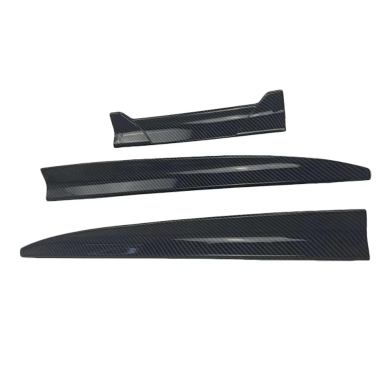 Avfpra Heckspoiler Für VW Für Polo Für Goft Auto Universal Heckflügel Dachspoiler Limousine Fließheck DIY Länge Kofferraumdachspoiler(Style1 Carbon Look) von Avfpra