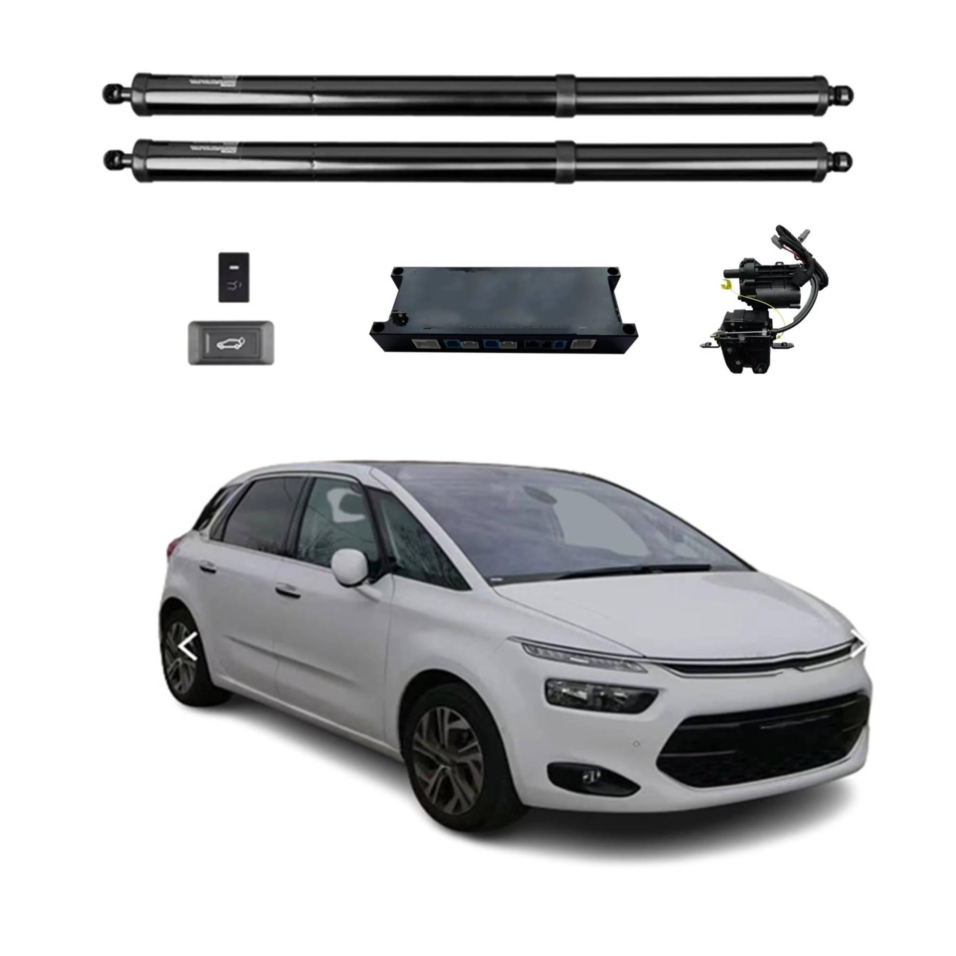 Heckklappendämpfer Für Citroen C4 Für Picasso (5-Sitzer) 2014-2017 Elektrische Heckklappe Power Hintertür Heckklappe Hinten Hatch Auto Boot Stamm Strut Shock Kofferraum Gasfeder(Without Kick Sensor) von Avfpra