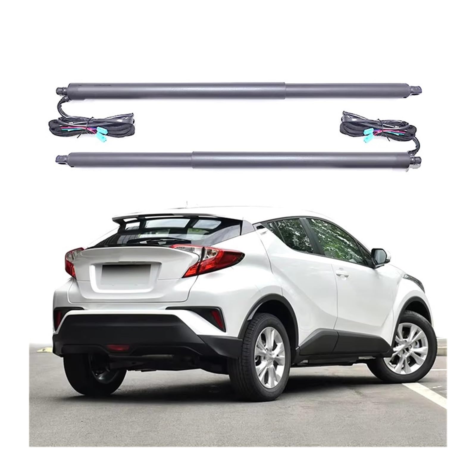 Heckklappendämpfer Für Toyota Für CHR 2017 + Kick Sensor Fernbedienung Auto Elektrische Schwanz Tor Lift Smart Auto System Kofferraum Gasfeder(Add Foot Sensor) von Avfpra