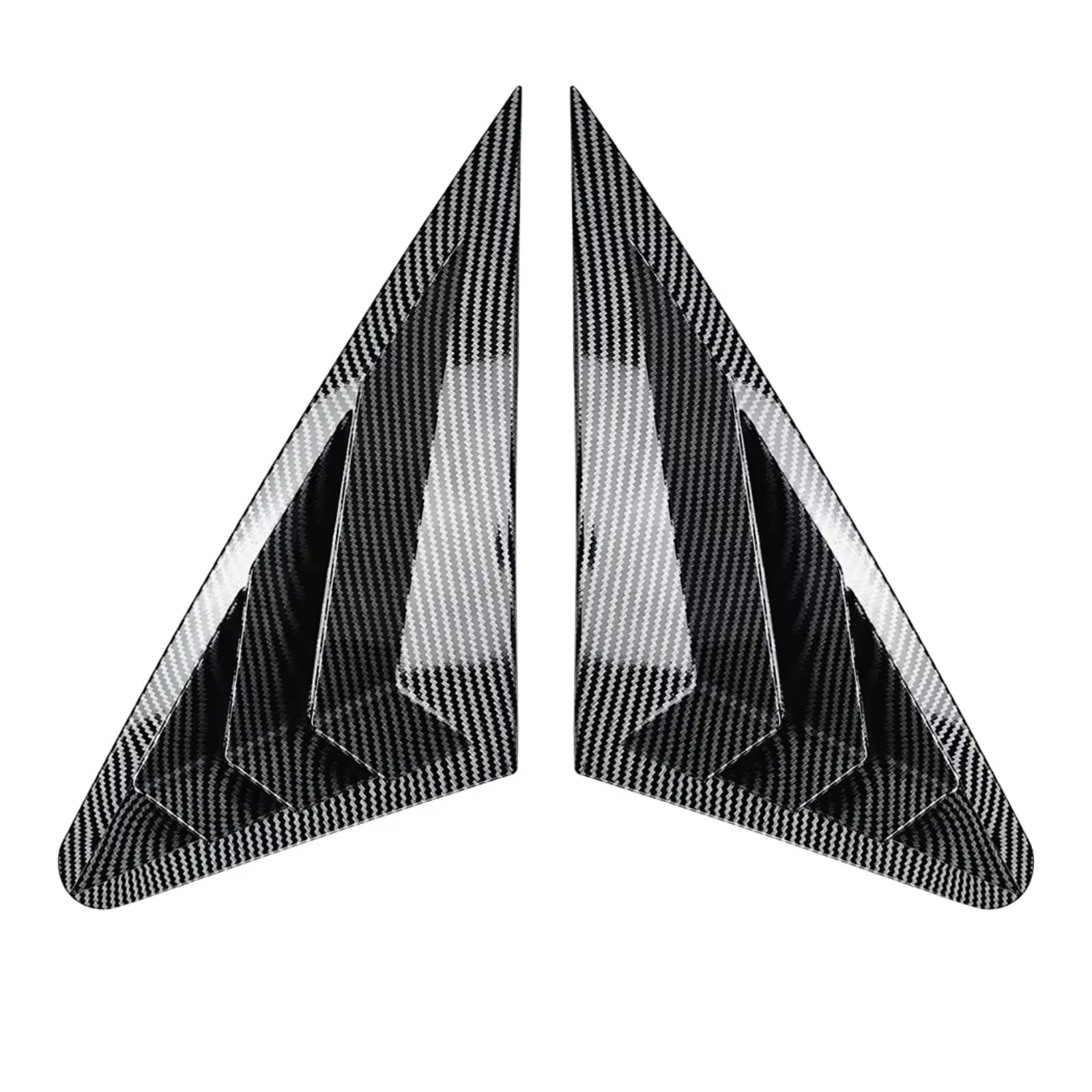 Heckspoiler Für A3 8Y S3 RS3 Limousine 2014-2020 Trim Aufkleber Auto Körper Kit Tuning Spoiler Auto Hinten Fenster Seite Vent Shutter Jalousie Abdeckung Kofferraumdachspoiler(Carbon Look) von Avfpra