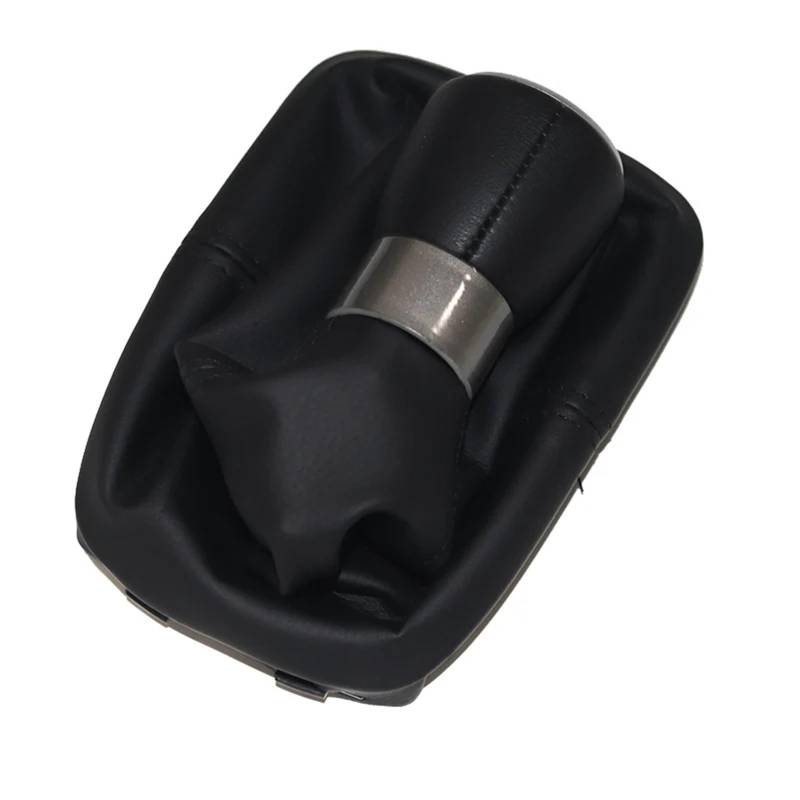 Knauf Schaltknopf Für Seat Für Alhambra 2000-2003 2004 2005 2006 2007 2008 2009 2010 6-Gang-Leder-Auto-Schaltknauf-Hebel-Gamaschen-Kofferraumabdeckung Schalthebelkopf von Avfpra