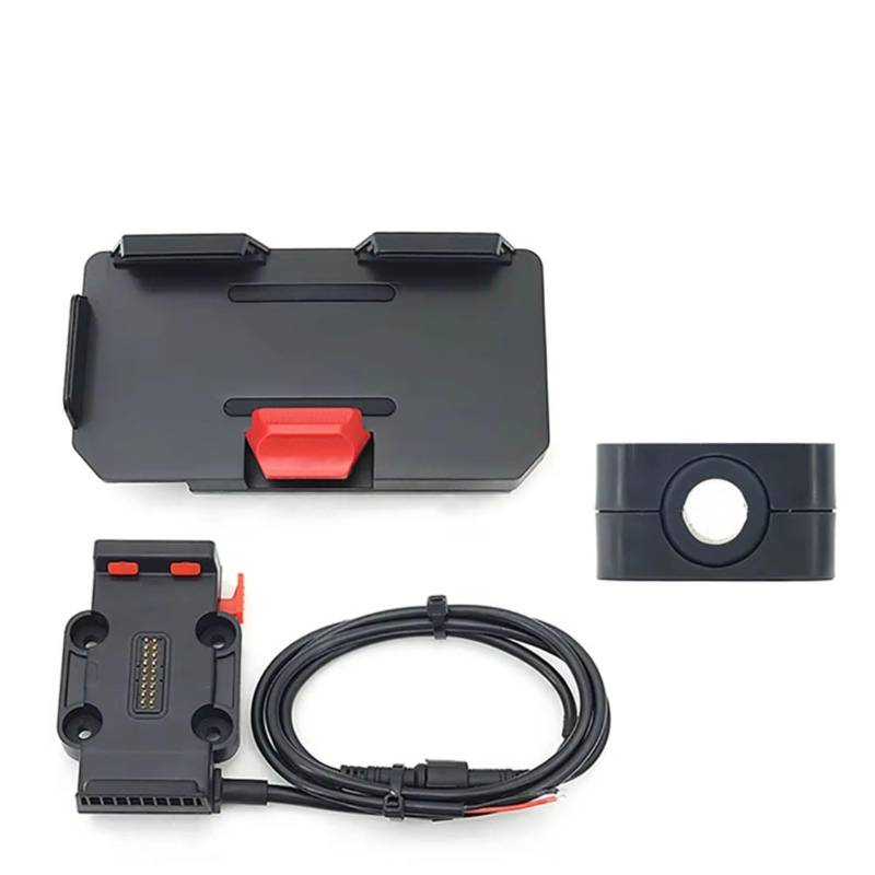 Motorrad Handyhalterung FÜR Benelli FÜR TRK702 FÜR TRK 702 X 2022-Motorrad GPS Telefon Halter USB & Drahtlose Ladegerät Navigation Halterung Montieren Stehen Handyhalter Motorrad(12mm - Base -Charger) von Avfpra