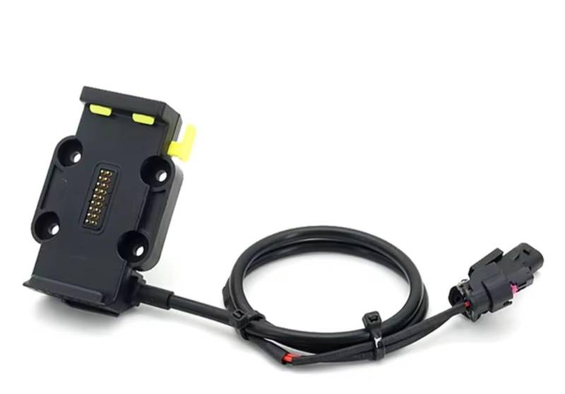 Motorrad Handyhalterung Für R1200GS Für R1250GS USB Mobile Motorrad Telefon GPS Navigation Halterung Drahtlose Lade Unterstützung Handyhalter Motorrad(Yellow - 12mm) von Avfpra