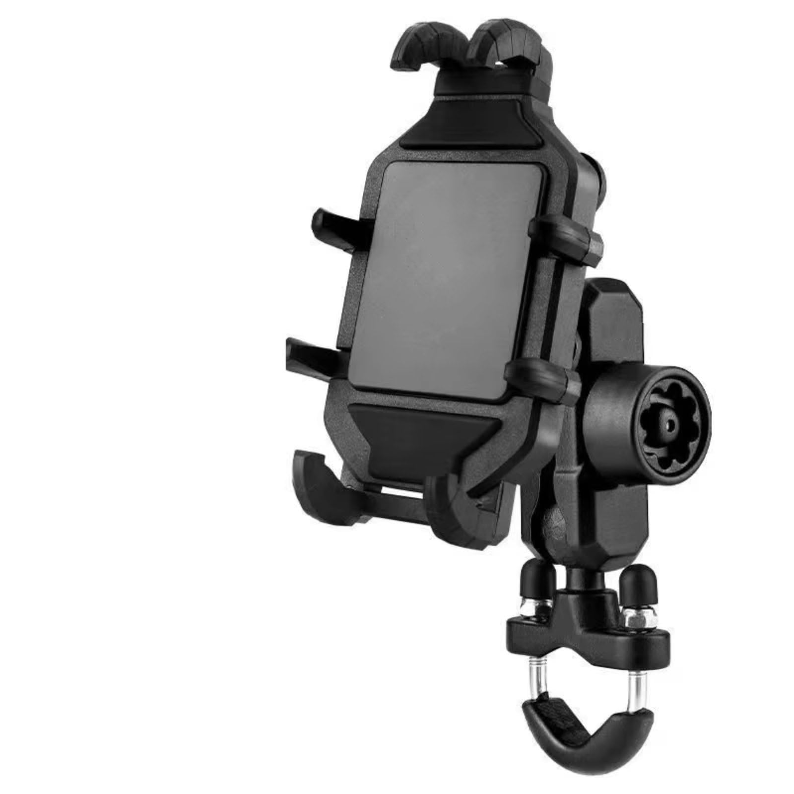 Motorrad Handyhalterung Motorrad-Telefonhalter Mit Kabelloser Aufladung Cradle 3.0 Schnellladegerät GPS-Unterstützung Handy-Lenkerhalterung Handyhalter Motorrad(Uncharge - Handlebar) von Avfpra