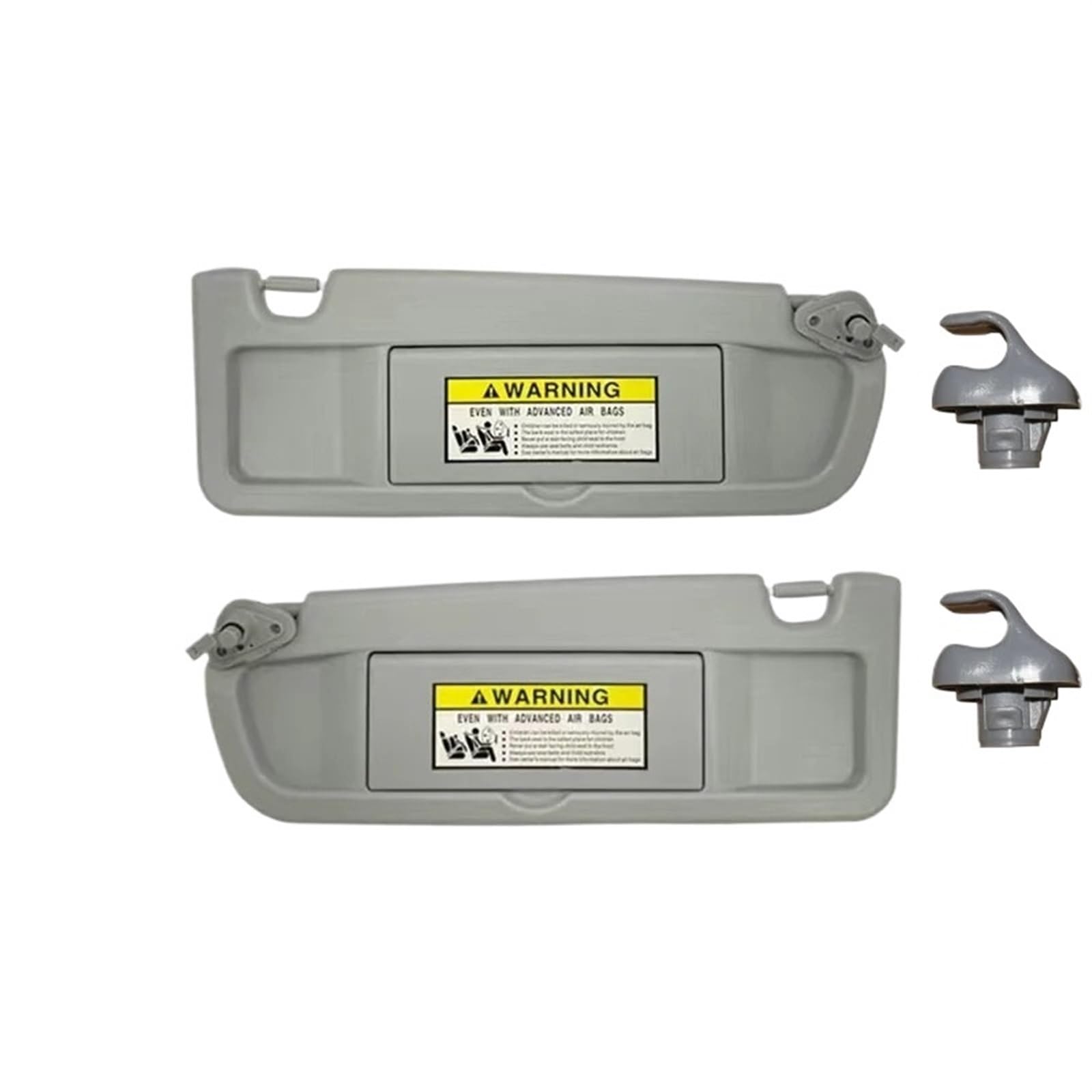 PolarisierteSonnenblende Für Civic 2006-2011 Links Fahrer Rechts Passagier Seite Sonnenblende Schatten Sonnenblende Sonnenschirm AH768 OME 83230-SNA-A01ZB Sonnenblende(Gray A L and R 2 pcs) von Avfpra