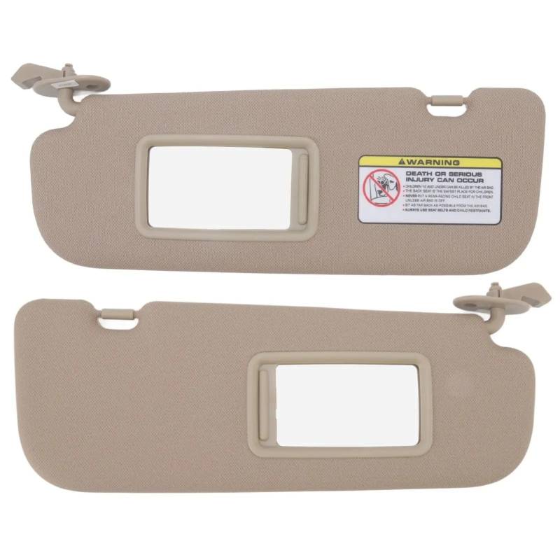 PolarisierteSonnenblende Für Hyundai Für Elantra 2011 2012 2013 2014 2015 Auto Sonnenblen Panel 852103X000 TX Beige Innen Sonnenschirm Sonnenschutz Ersatz Sonnenblende(Beige Pair) von Avfpra