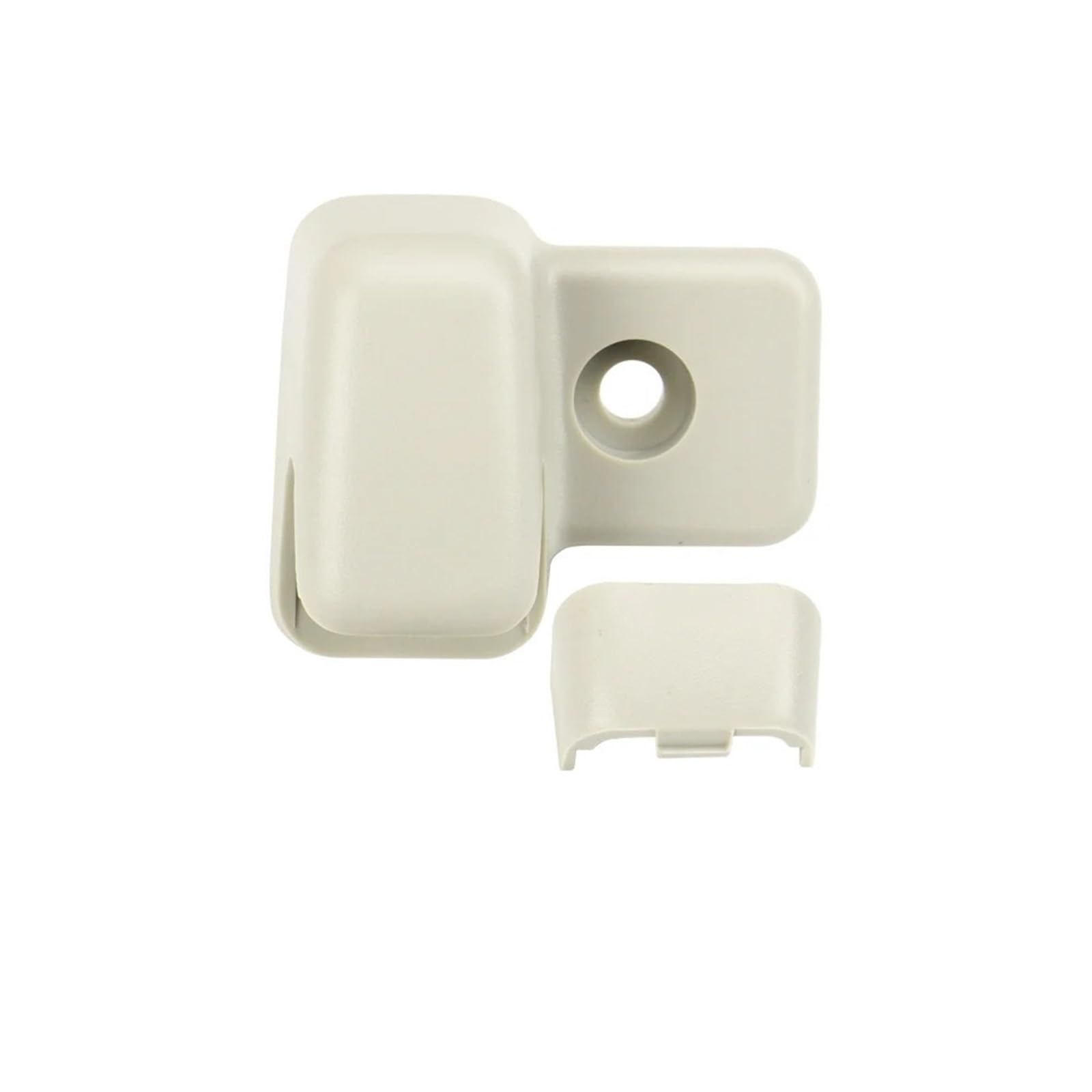 PolarisierteSonnenblende Für Mini R55 R56 R60 2007-2014 Autodachseiten-Sonnenblende Sonnenblende Feste Clip-Schnallenhakenhalterung Sonnenblende(Rear Beige) von Avfpra