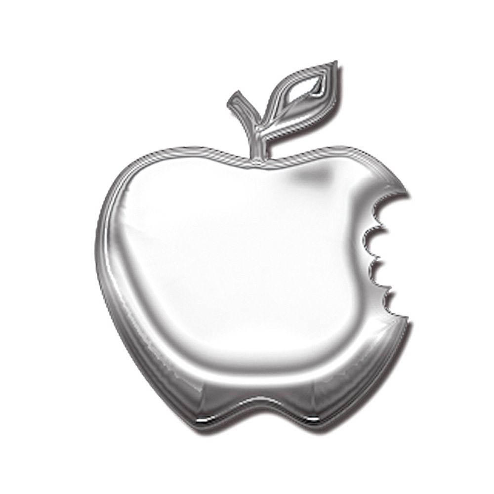 AutoTattoo Aufkleber Alu Apple - 5x5,5cm von Avisa