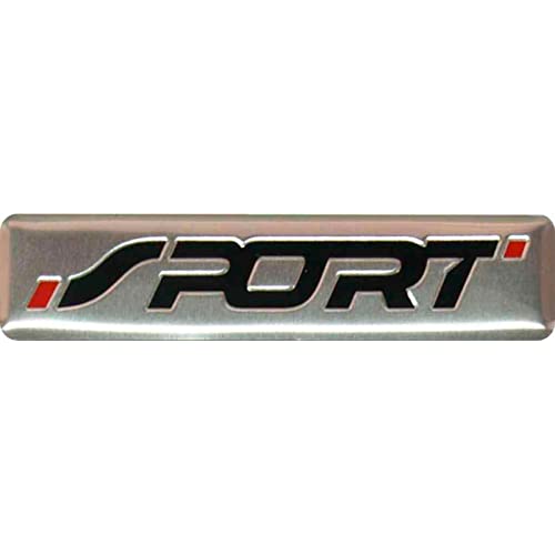 Avisa Aluminium Embleme/Logo - Sport - Black & Red - 7x1,7cm von Avisa