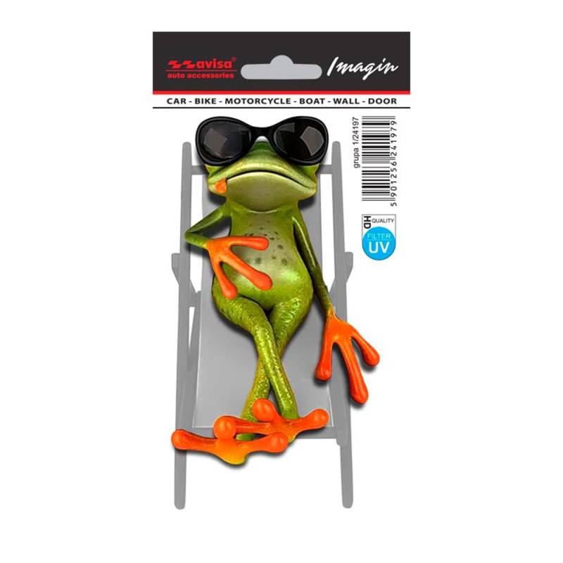 Avisa Auto Tattoo Aufkleber Lazy Frog - 8x14,5cm von Avisa