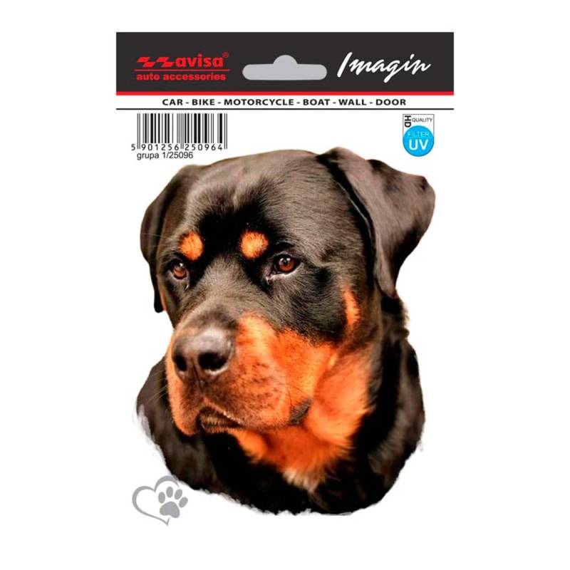 Avisa AutoTattoo Aufkleber Rottweiler - 13,5x11cm von Avisa