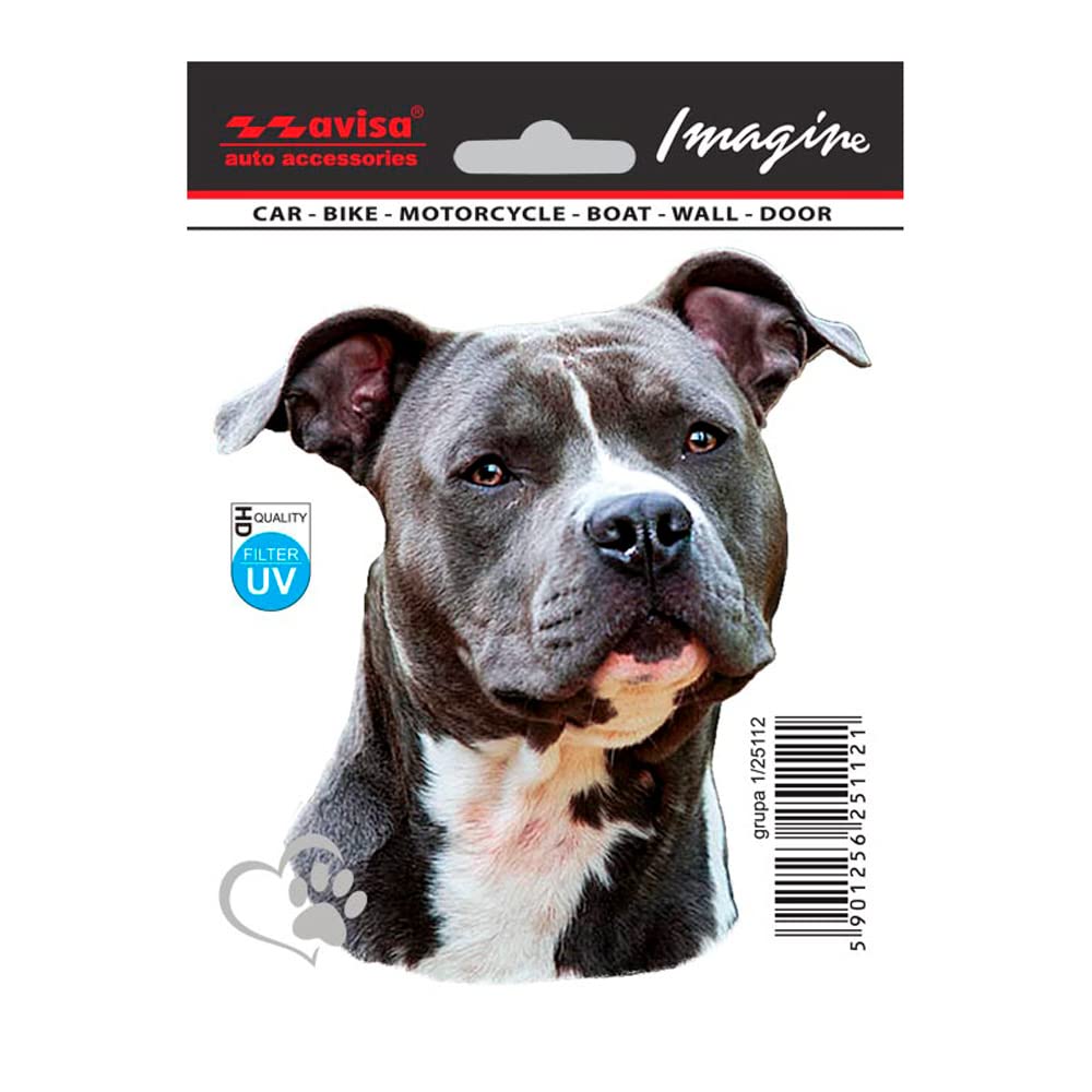 Avisa AutoTattoo Aufkleber Staffordshire Bullterrier - 11x14,5cm von Avisa