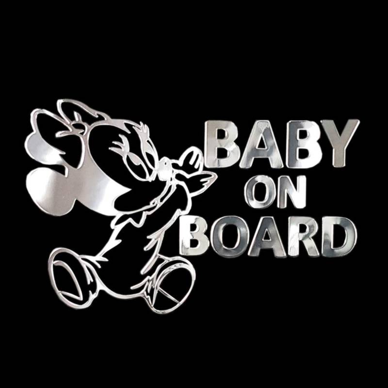 Avisa Nickel Aufkleber 'Baby ON Board Minnie' - 90x58mm von Avisa