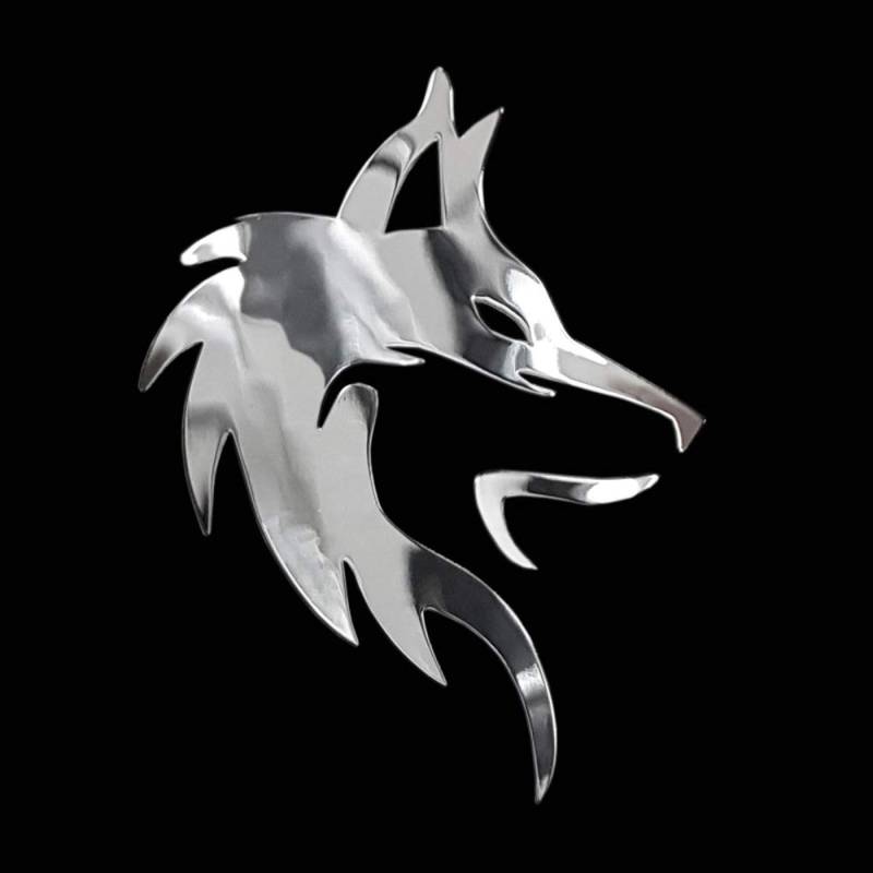 Avisa Nickel Aufkleber 'Fox Head' - 56x70mm von Avisa