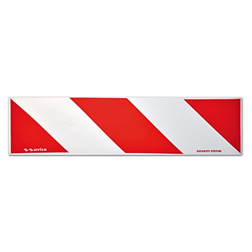 Avisa Reflektierende Streifen/Aufkleber - 14x50cm - Rot/Weiß - Satz à 2 Stück von Avisa