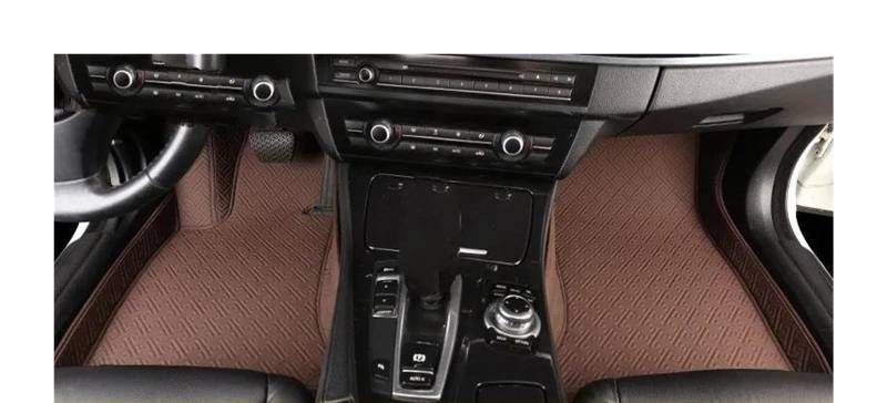 Auto Fußmatten Für A8 2002 2003 2004 2005 2006-2023 Custom Car Fußmatten Auto Teppiche Fuß Coche Zubehör Automatte Passend(Coffee,2018-2023) von Awqmx