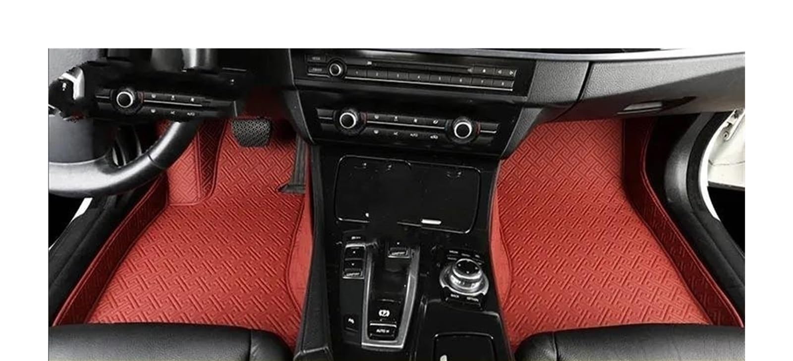 Auto Fußmatten Für Alfa Für Romeo Für Giulia Auto Custom Car Fußmatten Teppiche Fuß Coche Zubehör Automatte Passend(Claret) von Awqmx