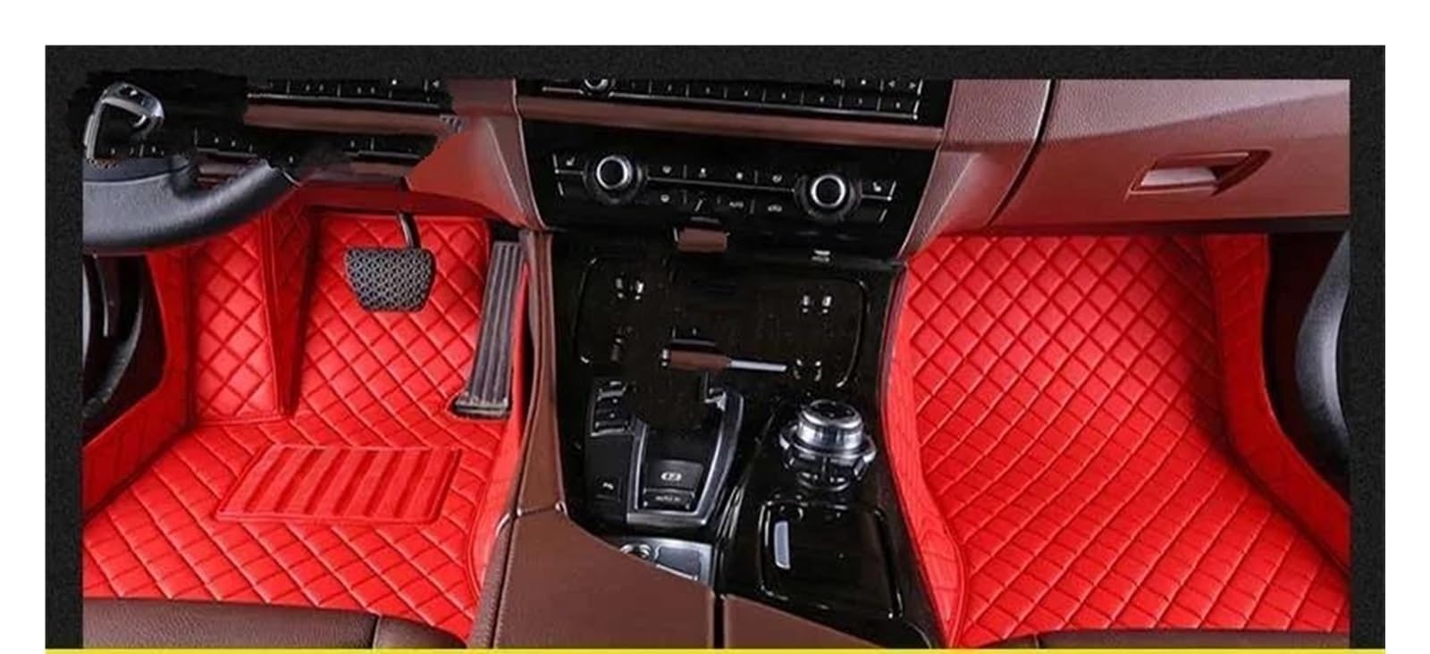 Auto Fußmatten Für I3(I01) Für I4(G26) Für I8(I12) Custom Car Fußmatten Auto Teppiche Fuß Coche Zubehör Automatte Passend(Red,16 4Doors) von Awqmx