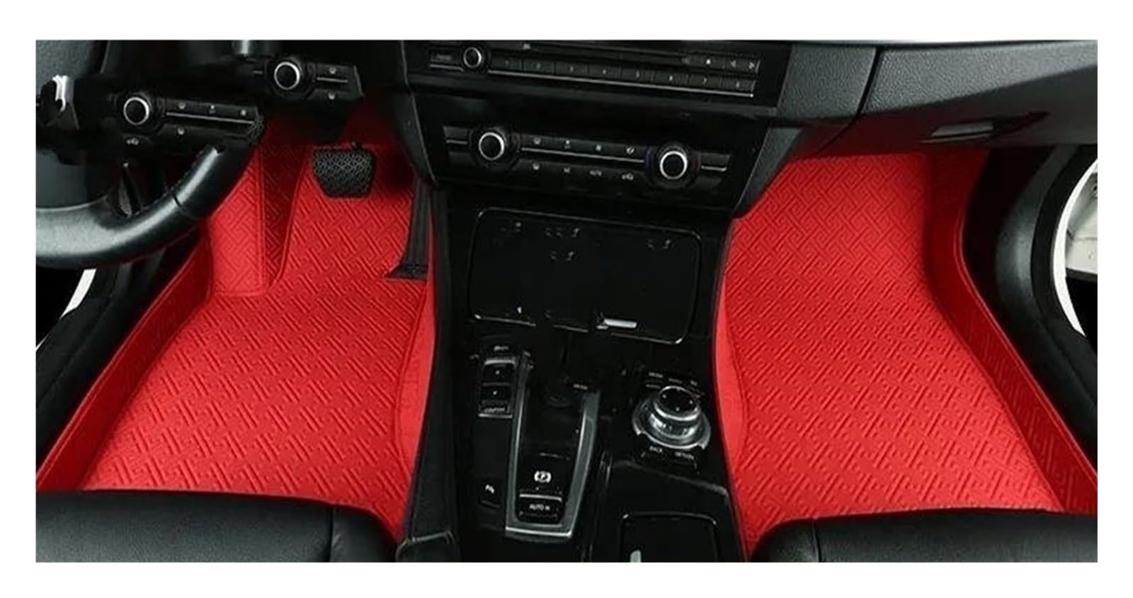 Auto Fußmatten Für KIA Für Cerato Für Forte Für K3 2001 2002 2003 2004 2005 2006 2007 2008-2023 Custom Car Fußmatten Auto Teppiche Fuß Coche Zubehör Automatte Passend(Red,Hybrid) von Awqmx