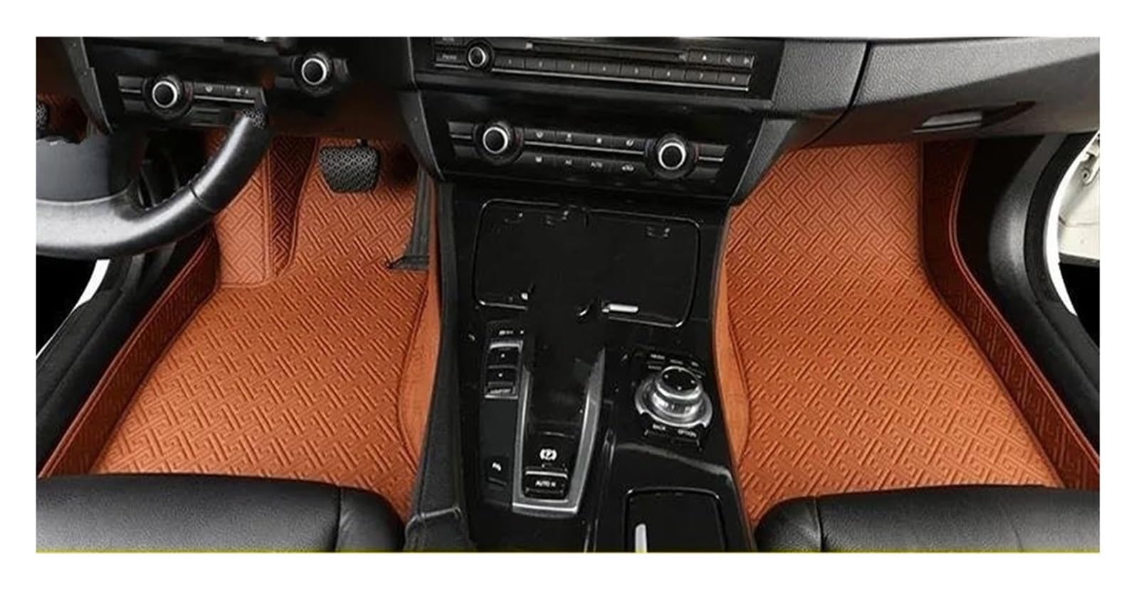 Auto Fußmatten Für KIA Für Cerato Für Forte Für K3 2001-2023 Custom Car Fußmatten Auto Teppiche Fuß Coche Zubehör Automatte Passend(Brown,2019-2023) von Awqmx