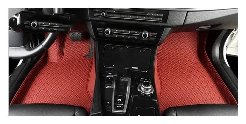 Auto Fußmatten Für KIA Für Cerato Für Forte Für K3 2001-2023 Custom Car Fußmatten Auto Teppiche Fuß Coche Zubehör Automatte Passend(Claret,2001-2008) von Awqmx