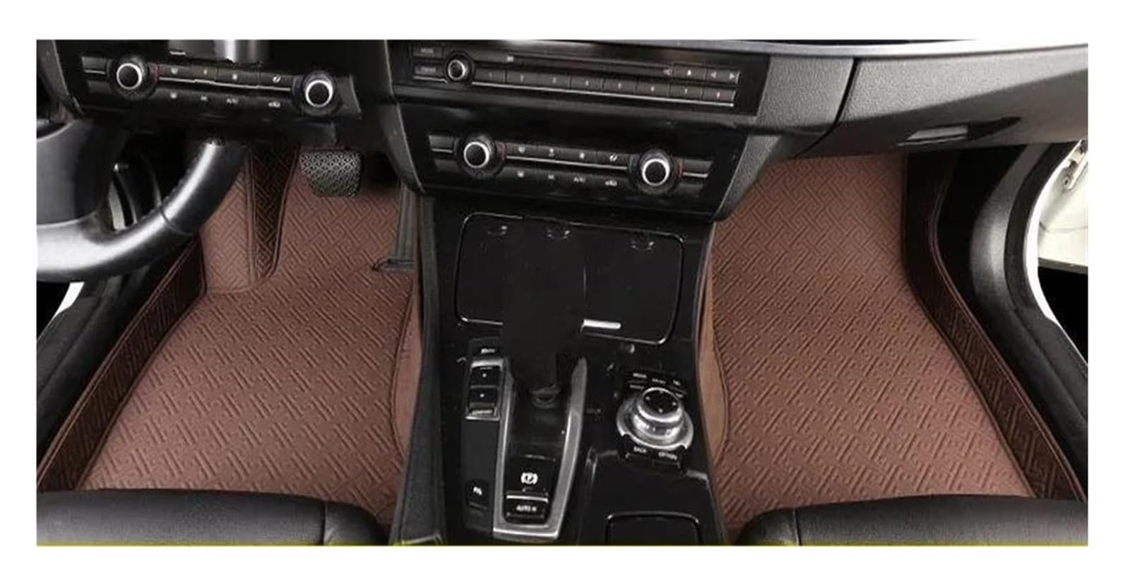 Auto Fußmatten Für KIA Für Cerato Für Forte Für K3 2001-2023 Custom Car Fußmatten Auto Teppiche Fuß Coche Zubehör Automatte Passend(Coffee,2009-2012) von Awqmx