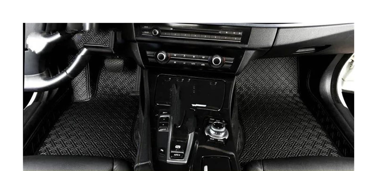 Auto Fußmatten Für KIA Für Quoris Für K9 Für K900 2012 2013 2014 2015 2016 2017 2018 2019 2020 2021 2022 Custom Car Fußmatten Auto Teppiche Fuß Coche Zubehör Automatte Passend(Schwarz) von Awqmx