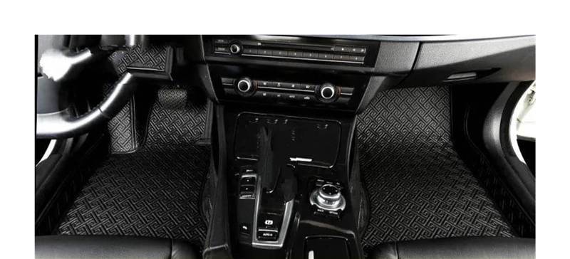 Auto Fußmatten Für KIA Für Quoris Für K9 Für K900 2012 2013 2014 2015 2016 2017 2018 2019 2020 2021 2022 Custom Car Fußmatten Auto Teppiche Fuß Coche Zubehör Automatte Passend(Schwarz) von Awqmx