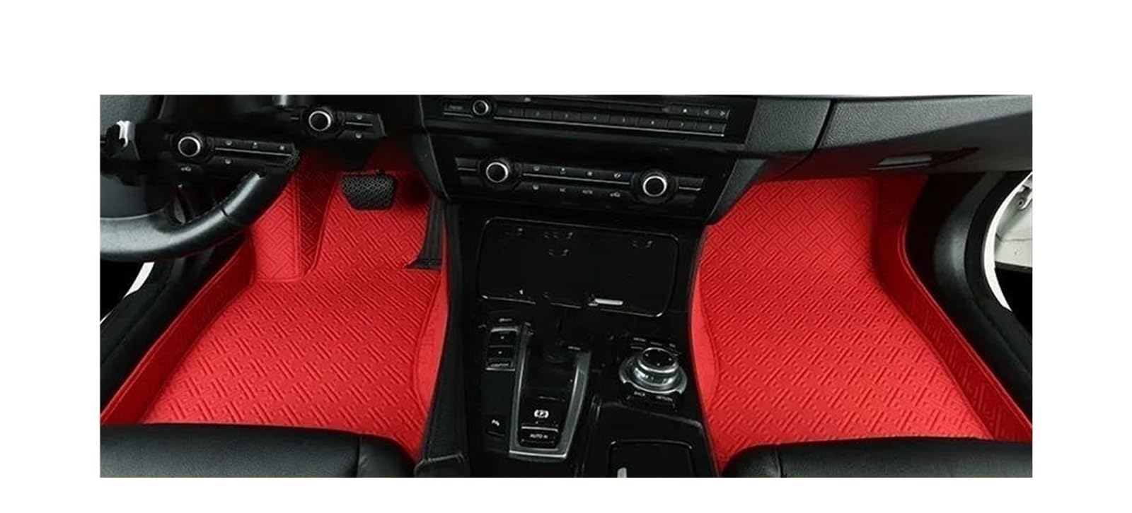 Auto Fußmatten Für KIA Für Rio Für K2 2000 2001 2002 2003 2004 2005 2006 2007 2008 2009 2010-2023 Custom Car Fußmatten Auto Teppiche Fuß Coche Zubehör Automatte Passend(Red,2000-2010) von Awqmx