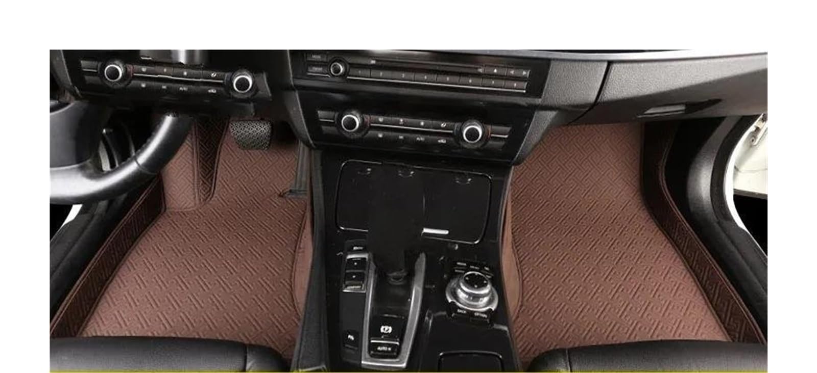 Auto Fußmatten Für Mitsubishi Für Lancer 2000-2022 Custom Car Fußmatten Auto Teppiche Fuß Coche Zubehör Automatte Passend(Coffee,2010-2022) von Awqmx