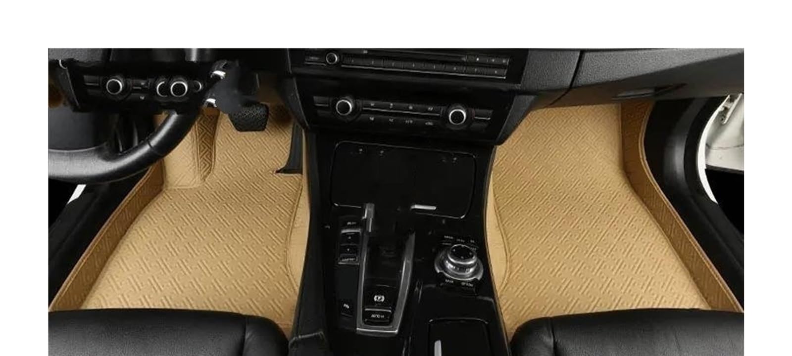 Auto Fußmatten Für Peugeot 508 Für Limousine 2010-2023 Custom Car Fußmatten Auto Teppiche Fuß Coche Zubehör Automatte Passend(Beige,2019-2023 508) von Awqmx