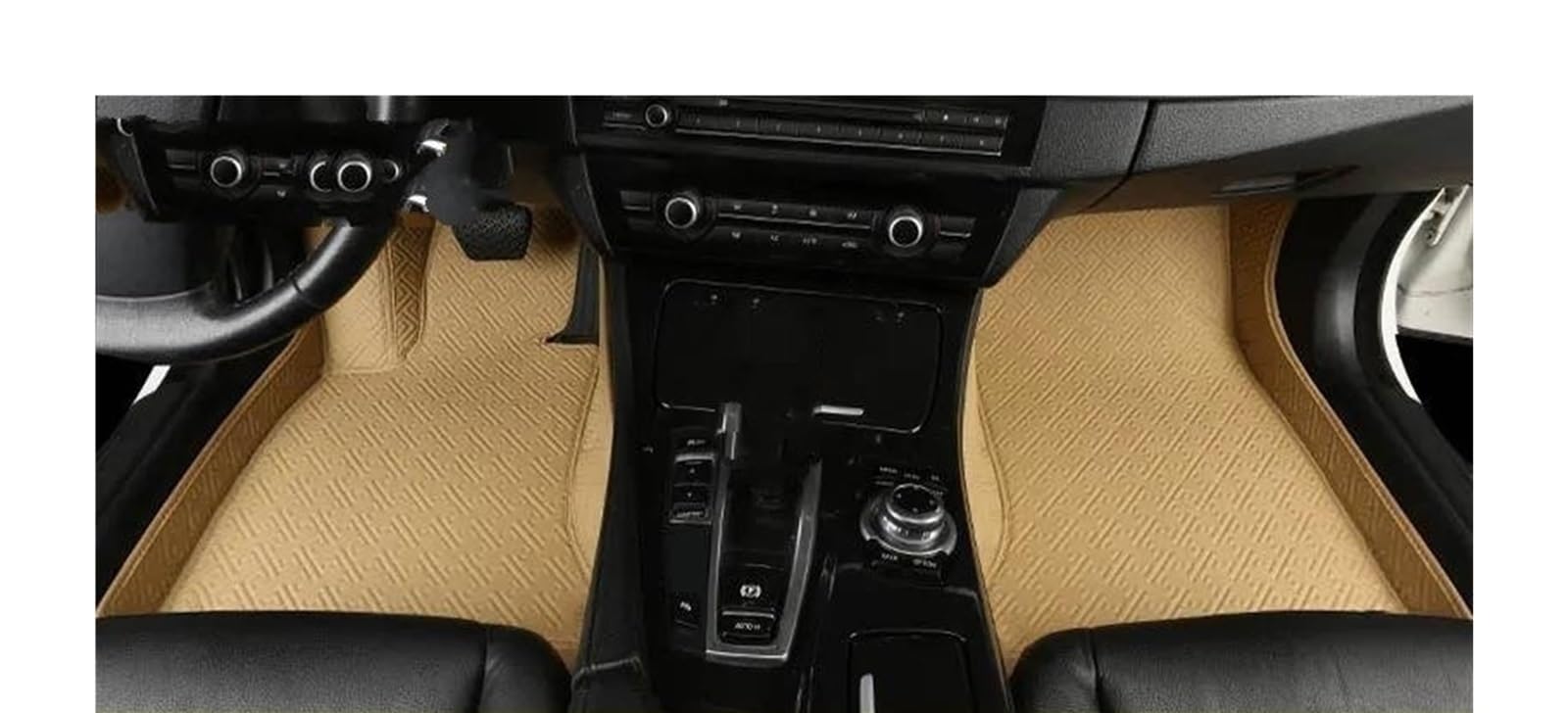 Auto Fußmatten Für Tesla Für Modell Für S 2012 2013 2014 2015 2016 2017 2018 2019 2020 2021 2022 2023 Custom Car Fußmatten Auto Teppiche Fuß Coche Zubehör Automatte Passend(Beige,2012-2015) von Awqmx