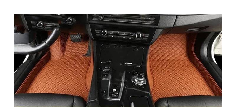 Auto Fußmatten Für Tesla Für Modell Für S 2012 2013 2014 2015 2016 2017 2018 2019 2020 2021 2022 2023 Custom Car Fußmatten Auto Teppiche Fuß Coche Zubehör Automatte Passend(Brown,2012-2015) von Awqmx